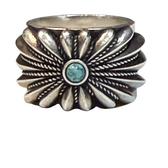 GUCCI Silver 925 Interlocking G Flower Ring 752454 J8749, sz 16, 19, 21 - Picture 2 of 12